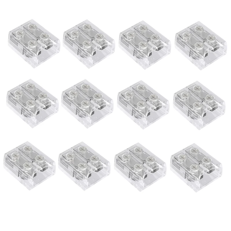 AT19-LED قطاع أضواء موصلات 12 حزمة 2 دبوس 8 مللي متر لحام شفاف LED موصل أضواء الشريط LED موصلات #1