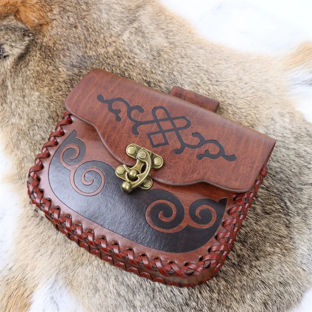 Medieval Punk Retro Waist Bag Renaissance Outdoor Belt Bag Wallet Travel Holiday Party Role Play Cosplay Hanging Coin Purse