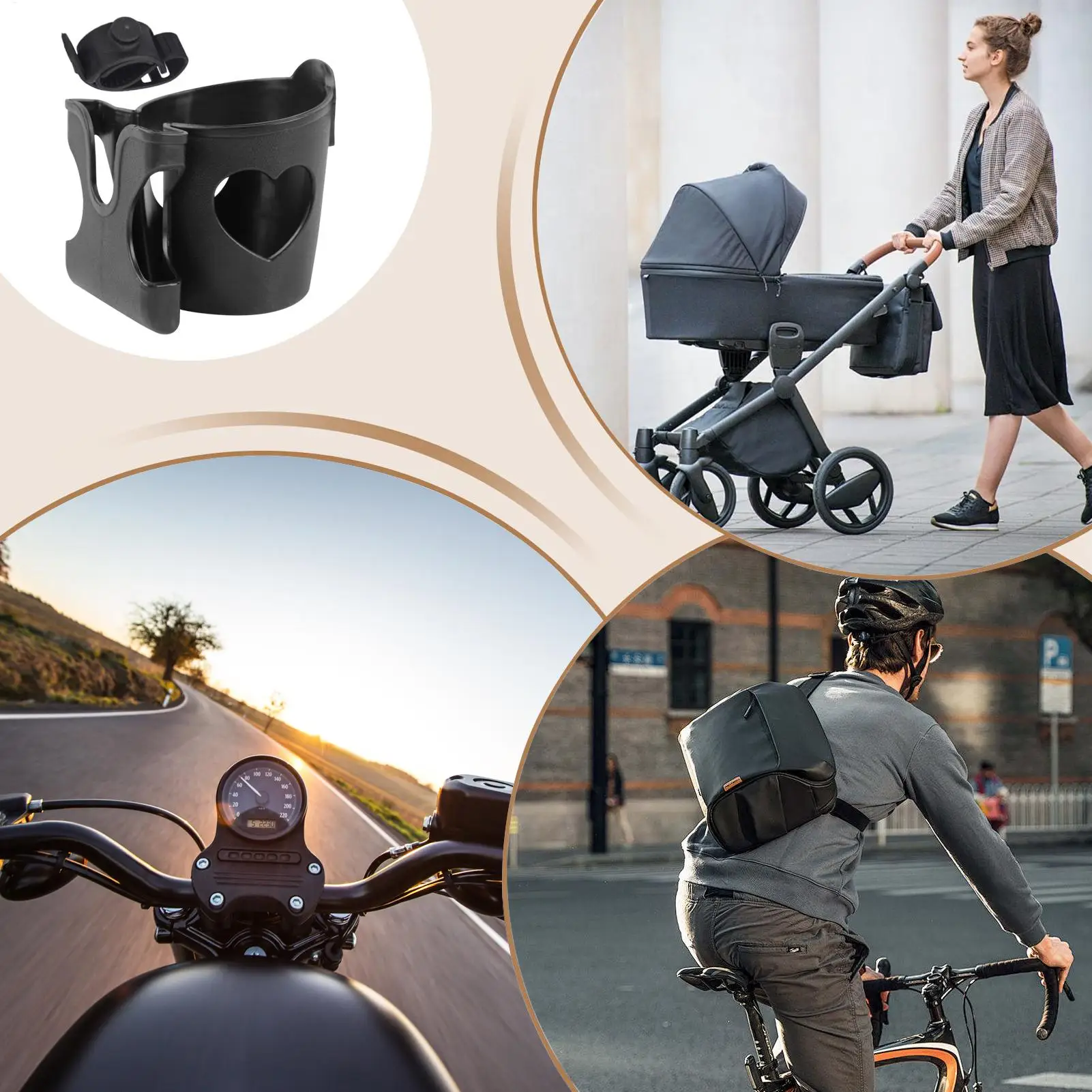 Scooter Cup Holder Adjustable Stroller Phone Cart cup holder children coffee cup electric bike tool Baby stroller accessories