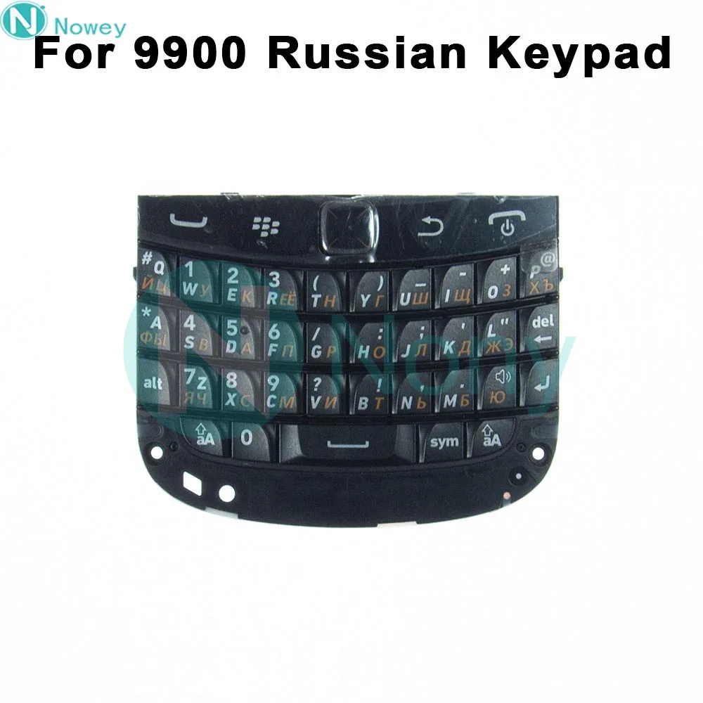 Nowey P'9983 Cover Keyboard For Blackberry 9900 Q20 P9983 9983 Phone English Russian Arabic Keypad Housing Replacement Parts