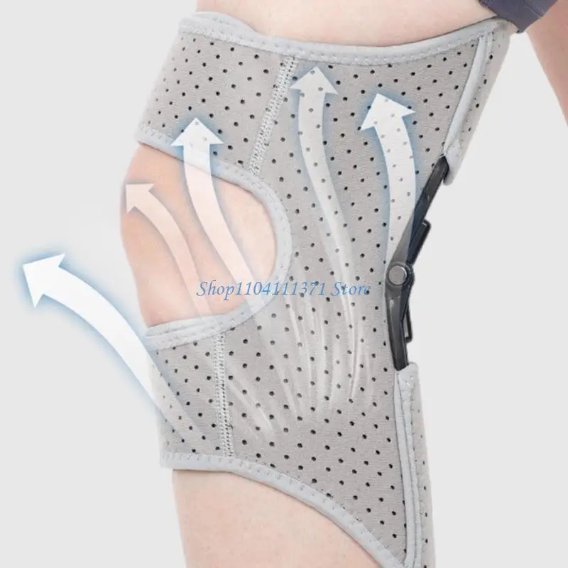 

P9FC Наколенник Мощные пружины с отскоком Наколенник Простая в использовании поддержка колена Дышащие наколенники для тренировок