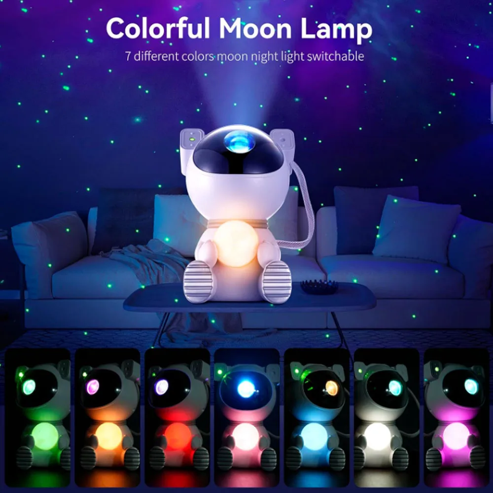 5V USB Star Galaxy Projector Lamps Starry Sky LED Night Light Moon Desk Lamp For Home Decorative Atmosphere Luminaires kids Gift