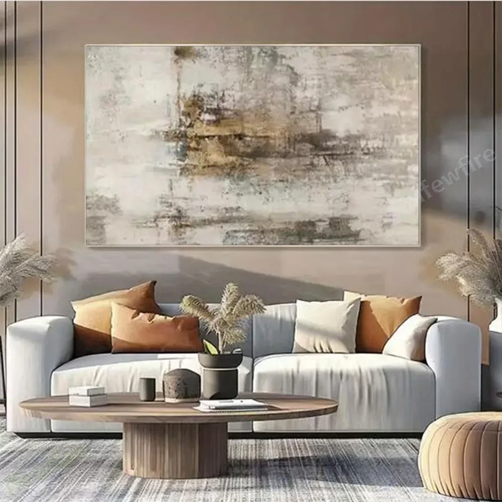 

Abstract Modern Brown Thick oily texture Handmade figure Oil Paintings On Canvas artwork For Living Room Wall Art Decor Painting