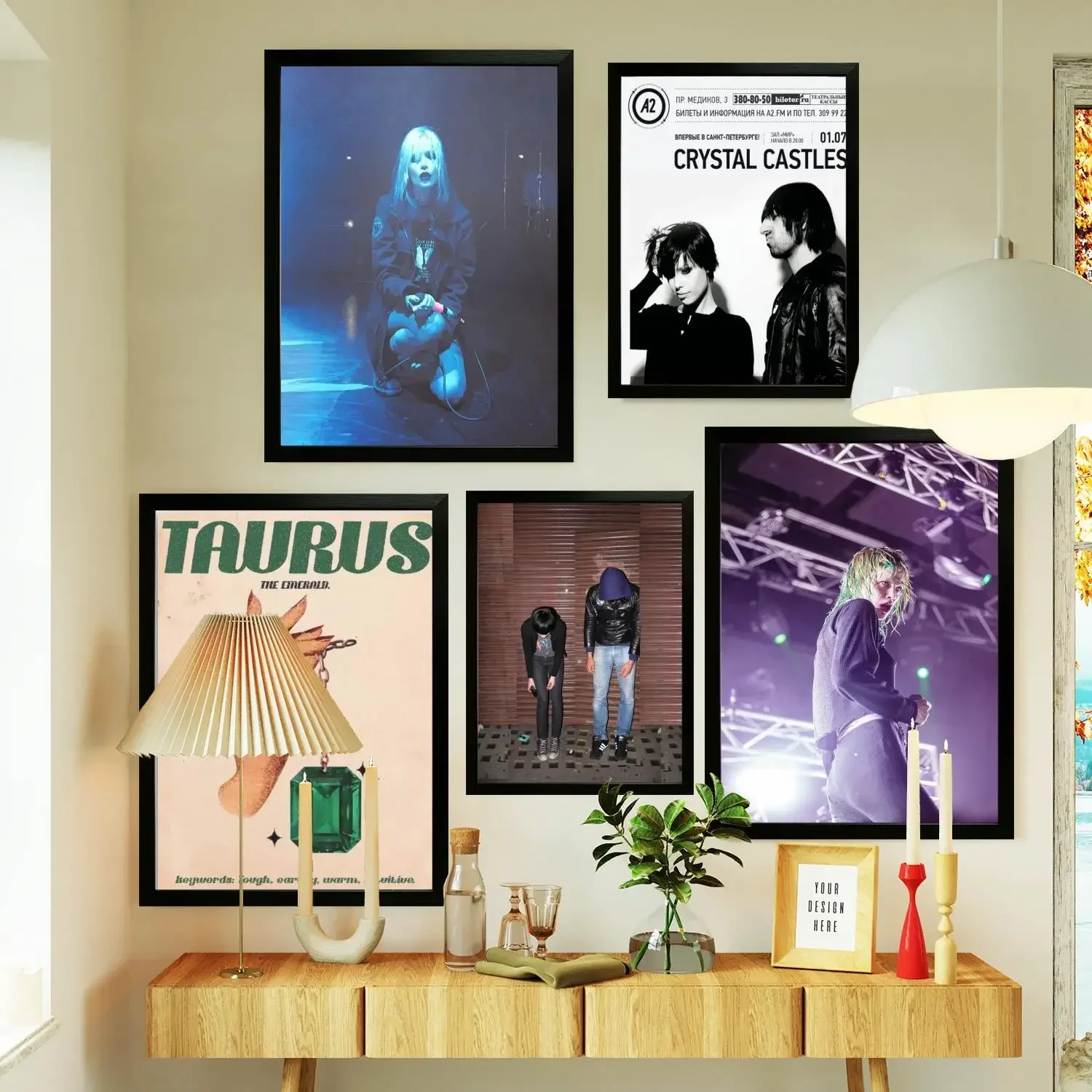 crystal castles Singer Poster Prints Wall Art Canvas Painting Poster For Modern Family Living Room Home Decor