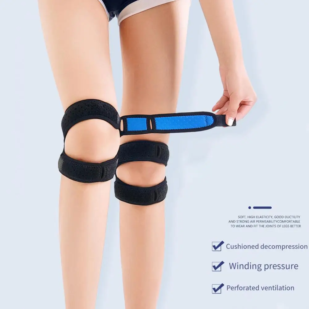 Knee Support Brace Adjustable Patellar Tendon Support Strap for Knee Pain Relief During Sports Running for Arthritis for Sports