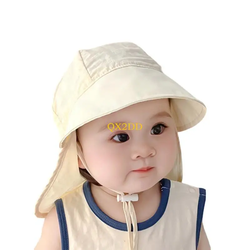 QX2D Baby Hat with Wide Brim Fast drying Kids Hat Comfortable Baby Hat Lightweight