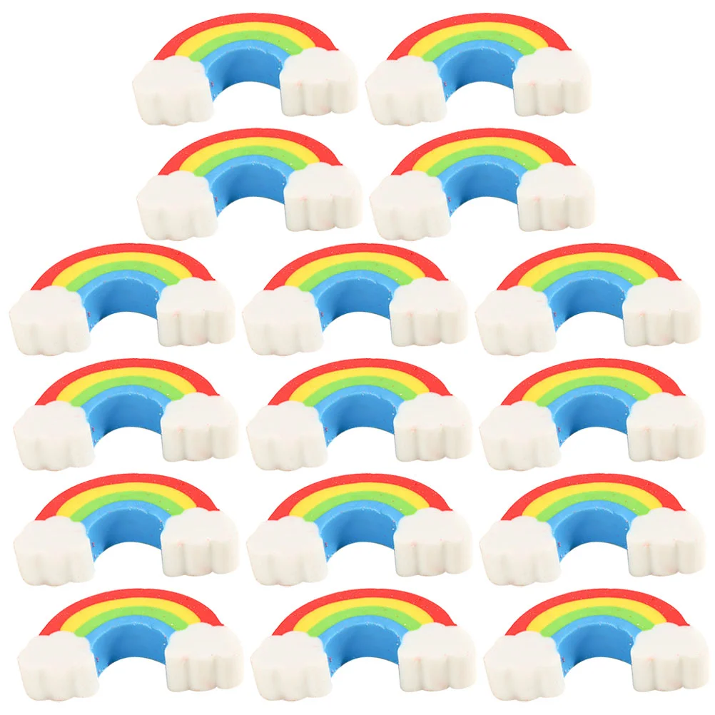 100 stuks regenboog gum brug gummen voor kinderen decoratief potlood mini kantoor klaslokaal