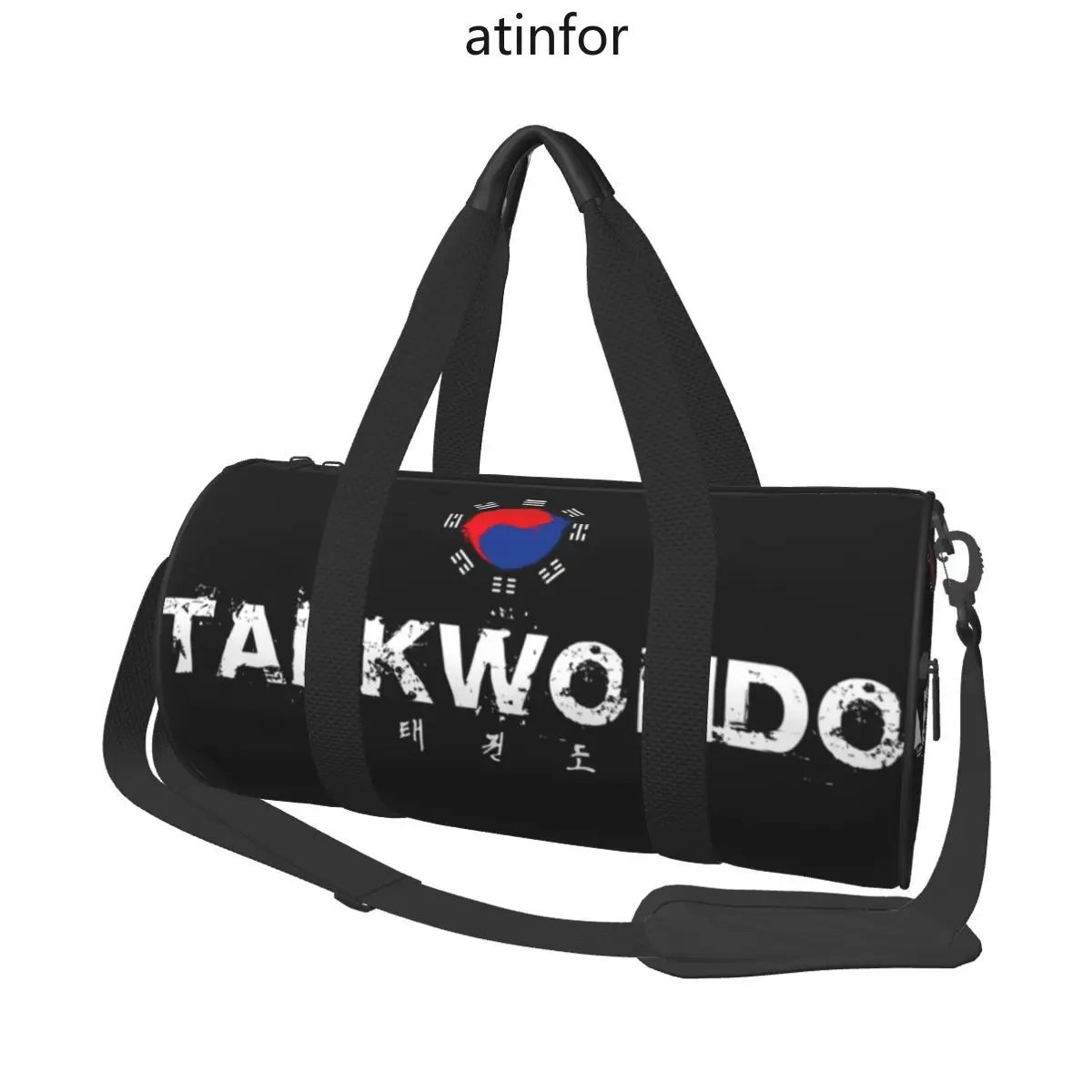 Bolsa de gimnasio de Taekwondo de Corea, bolsa de viaje negra para fin de semana de artes marciales, accesorios de gimnasio, bolso de entrenamiento, novedad, bolsa de Fitness para hombres
