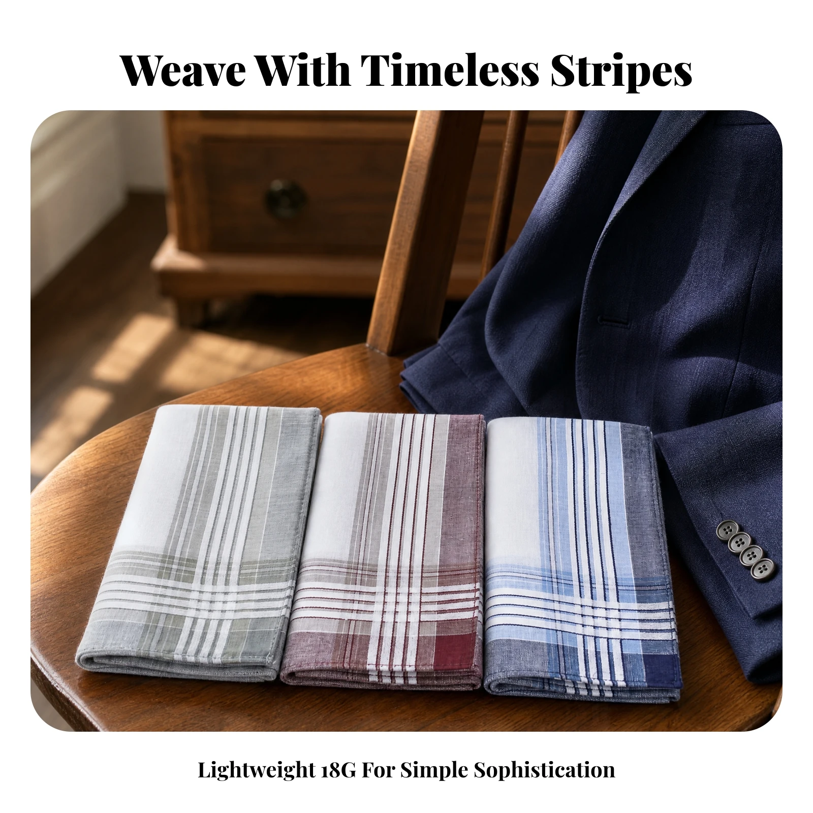 3-pieces-woven-plaid-handkerchief-lightweight-plaid-pocket-square-check-pocket-square-absorbent-hankie-machine-washable