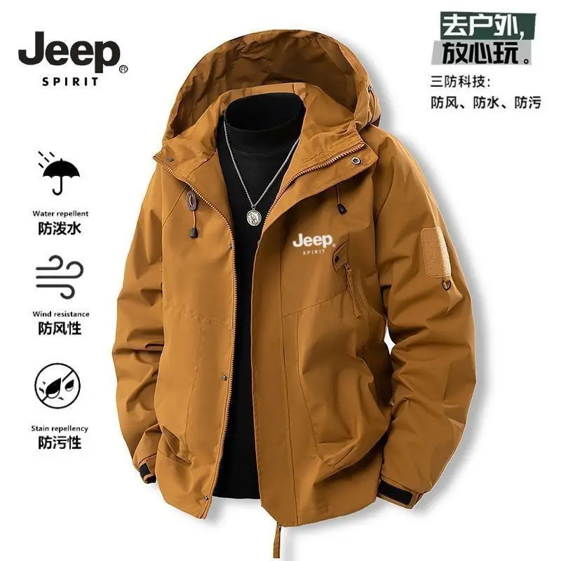 מעיל ספורט של JEEP לגברים ולנשים, עונת האביב והסתי