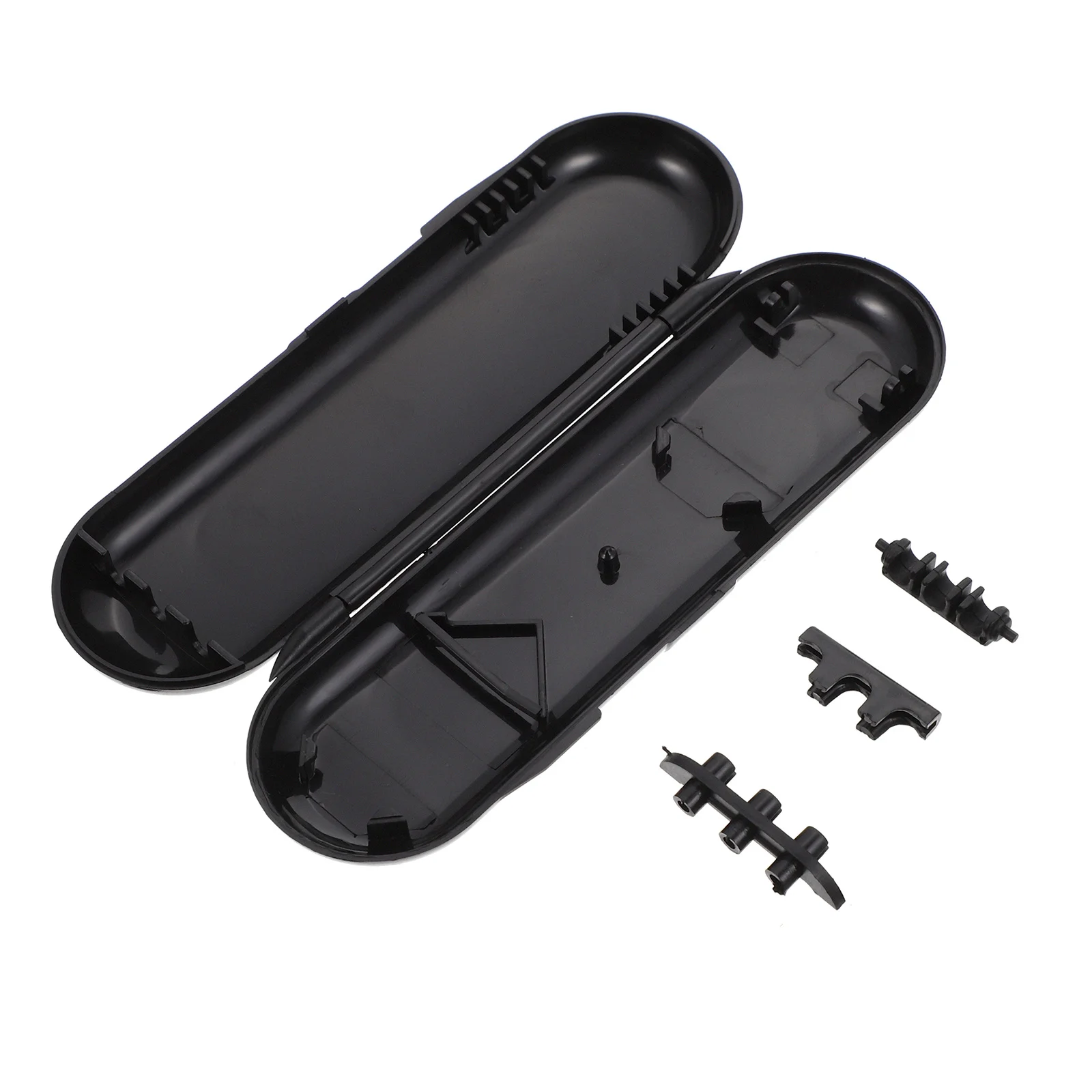 Scatola portaoggetti per freccette Custodia portatile da asporto per parete Accessori per pannelli in plastica nera da viaggio