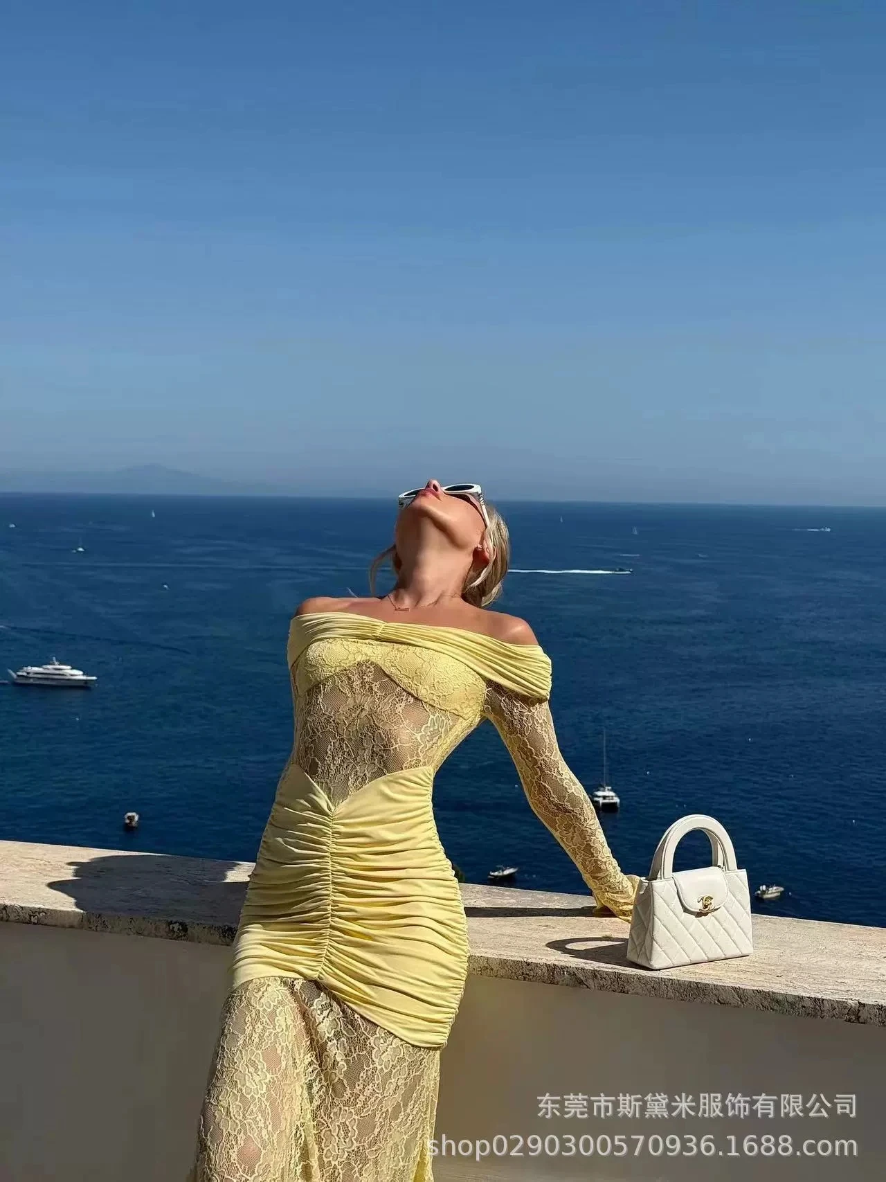 الصيف مثير عارية الذراعين حزب فستان طويل الجوف خارج أزياء أنيقة زهرة الدانتيل انظر من خلال فساتين ضئيلة ملهى ليلي Bodycon Vestidos