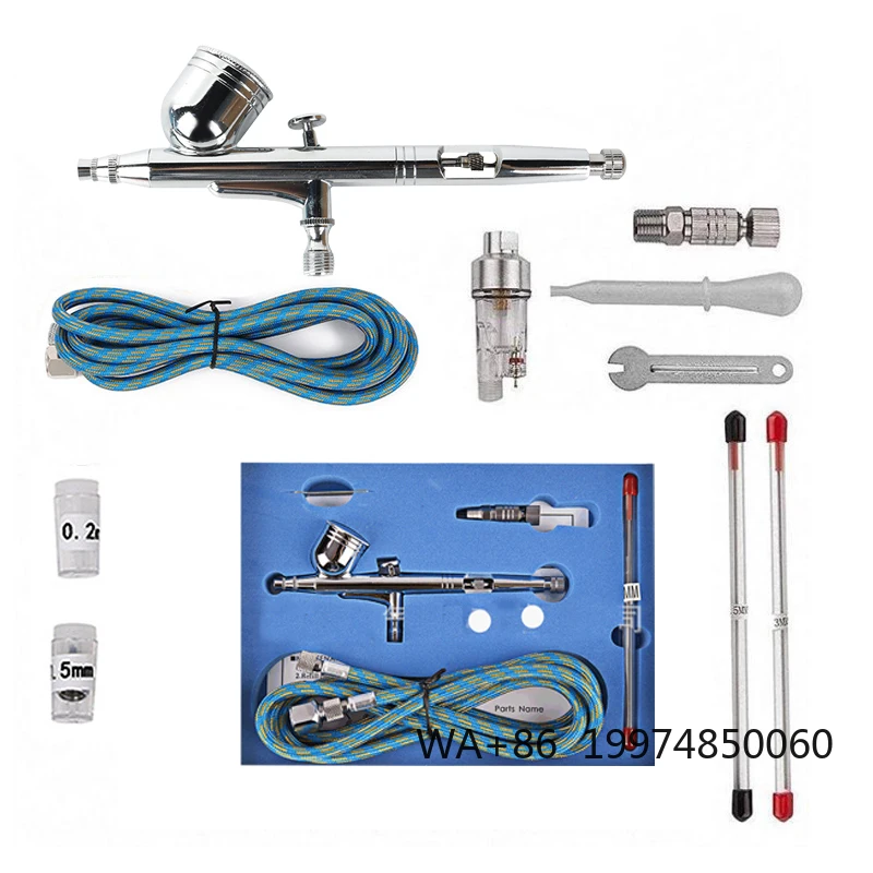 

130K Dual Action Spray Airbrush for Nail Art Tattoo Model Painting and Coloring