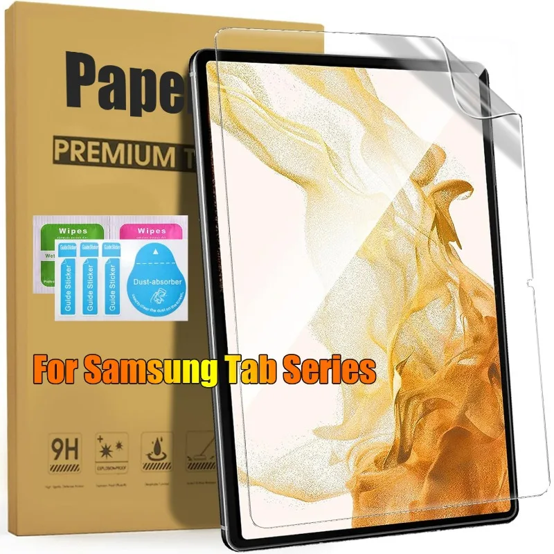 

For Samsung Galaxy Tab S8 PLUS S7 FE S6 S4 A A9 PLUS A8 A7 Lite Matte Paper Feel Screen Protector Anti Glare Drawing Paper Film