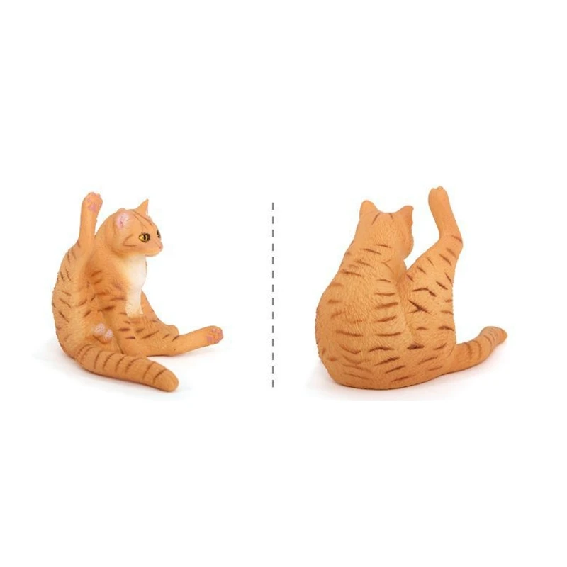Simulated Lift-foot cat model pet cat desktop ornament kitten home decoration