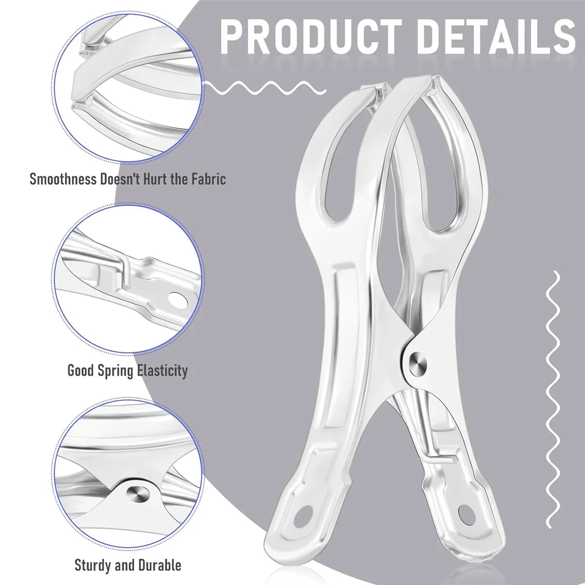 30 шт. 4,5-дюймовые зажимы для покрытия бассейна из нержавеющей стали, зажимы для покрытия бассейна, Jumbo, металлические зажимы для зимних покрытий бассейна, хит продаж