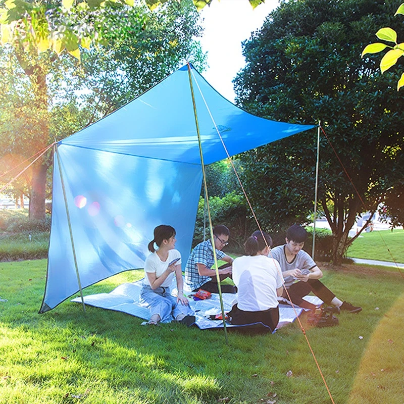 Outdoor Beach Moisture-proof Colorful Sunshade Windproof Canopy 3*3 Meters Fishing Picnic Camping Barbecue Pergola