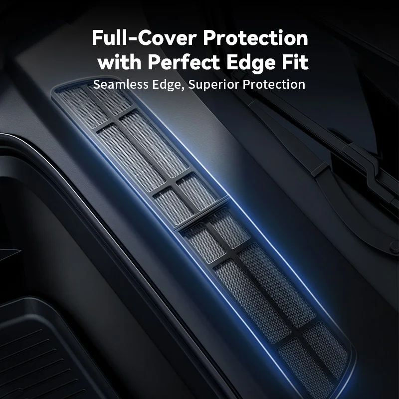 BJBT Air Inlet Protective Cover For Tesla Model 3 Y Juniper 2024-2025 Anti-insect Anti-fouling Front Cover Air-Condition Cover