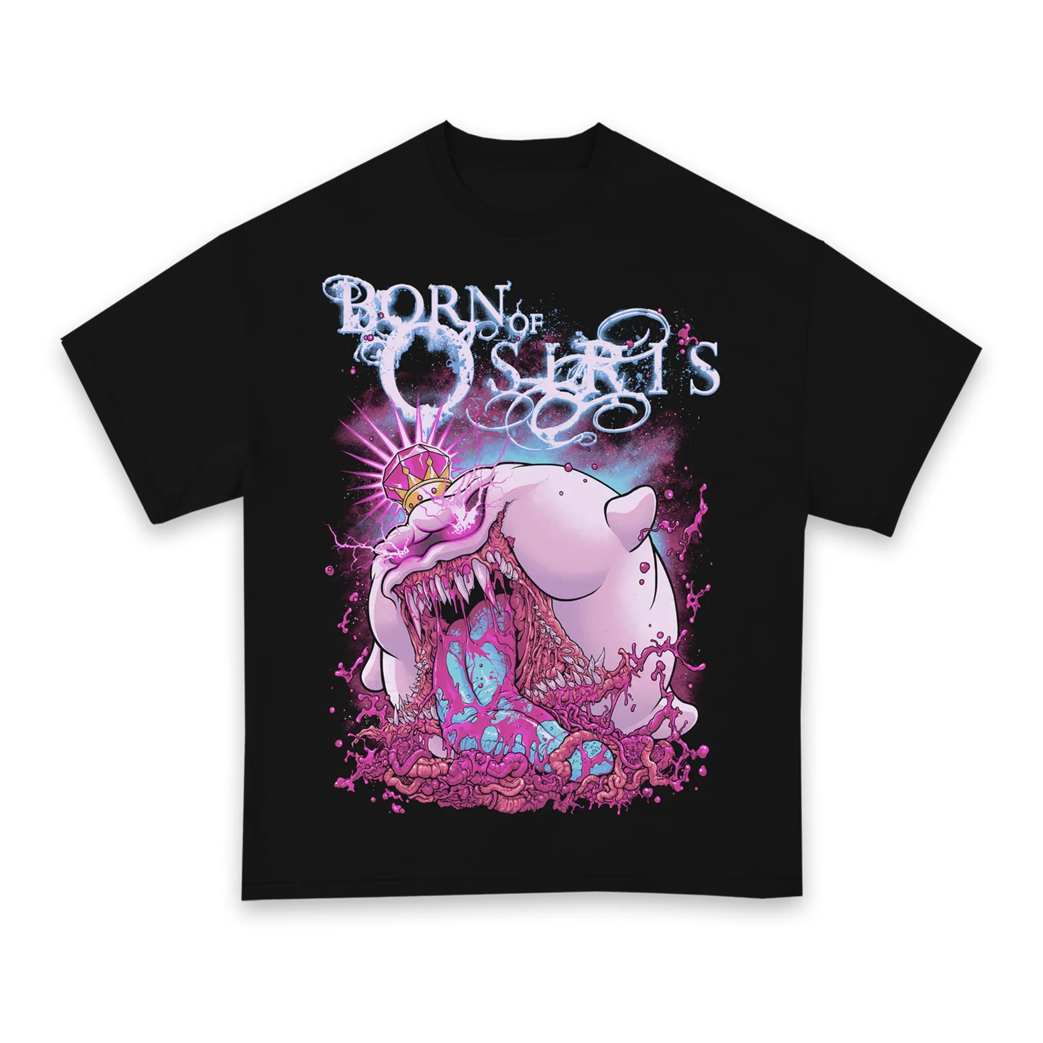 Camiseta Casual Born of Osiris Band Negra Dorada Estilo Rock Oscuro para Hombre y Mujer, Marca de Lujo, Top 2026, Nueva Colección