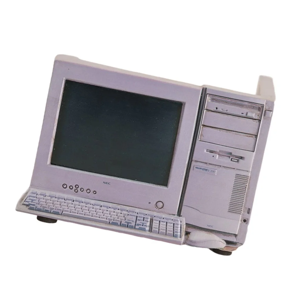 

Resin Computer Shaped Flowerpot Creative Indoor Plant Container for Small Plants Desk Decor Home Garden Decoration Office Pot