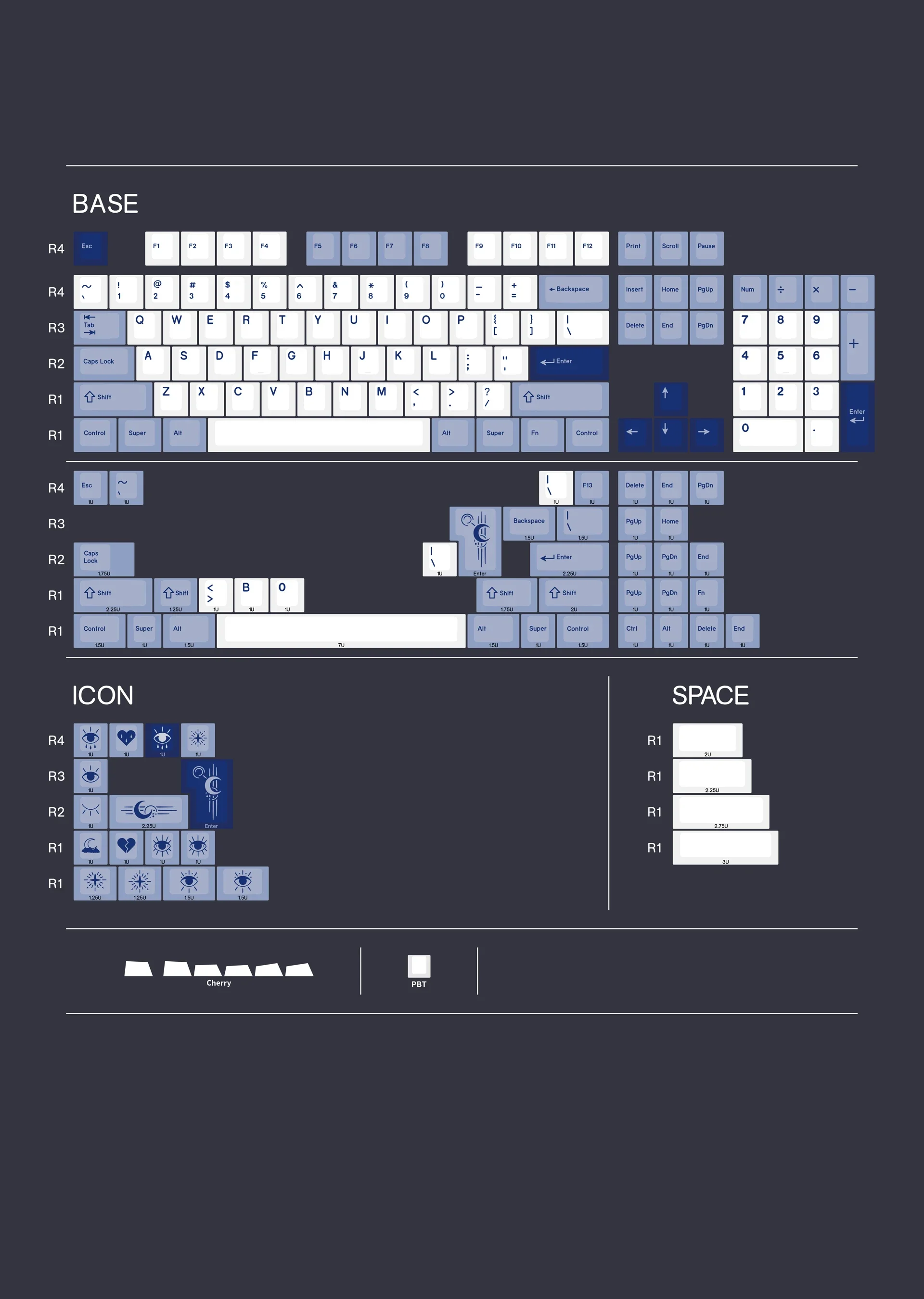 

Original height keycaps magnetic axis keycaps PBT Keycaps