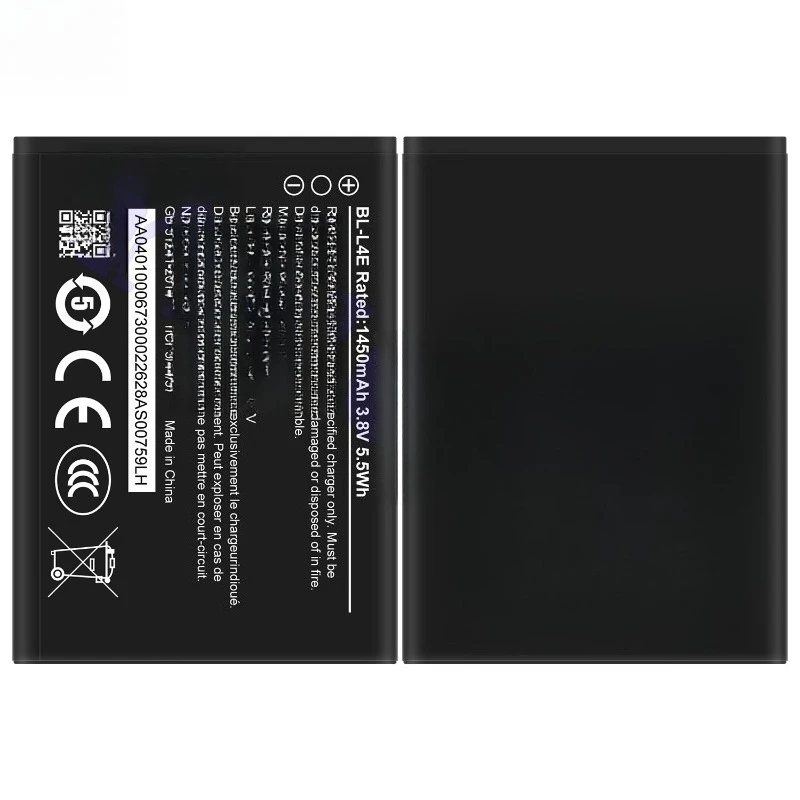 2, 5 o 10 piezas de batería de teléfono móvil 1450mAh BL-L4E compatible con Nokia NK 2660 Flp 4G/8210 4G 4