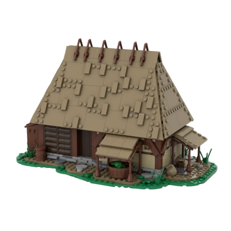 

Модель средневекового дома MOC — набор игрушек из мелких строительных блоков с 1095 деталями — подходит для всех любителей собирать