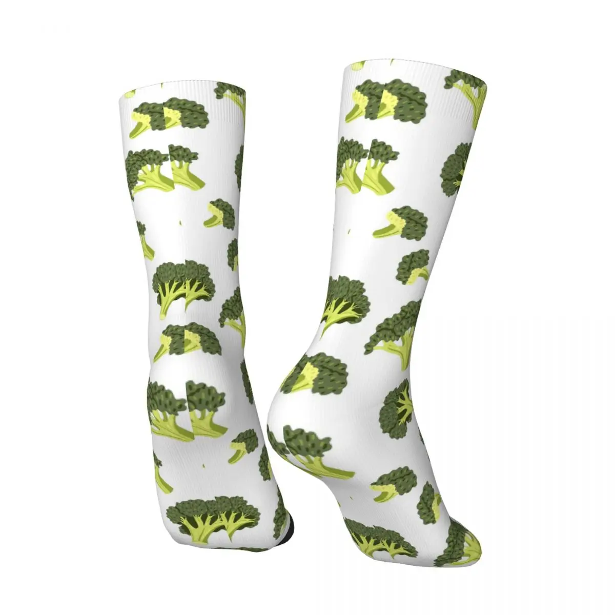 All Seasons Green  Broccoli Element Socks Harajuku Sport Middle Tube Socks Hip Hop Stockings for Men Women Valentine's Day Gifts