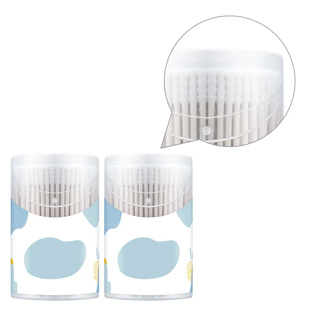 400Pcs Baby Cotton Swabs Double-Ended Spiral Tips Sturdy Paper Stick Makeup Cleaning Wounds Crafts Baby Care
