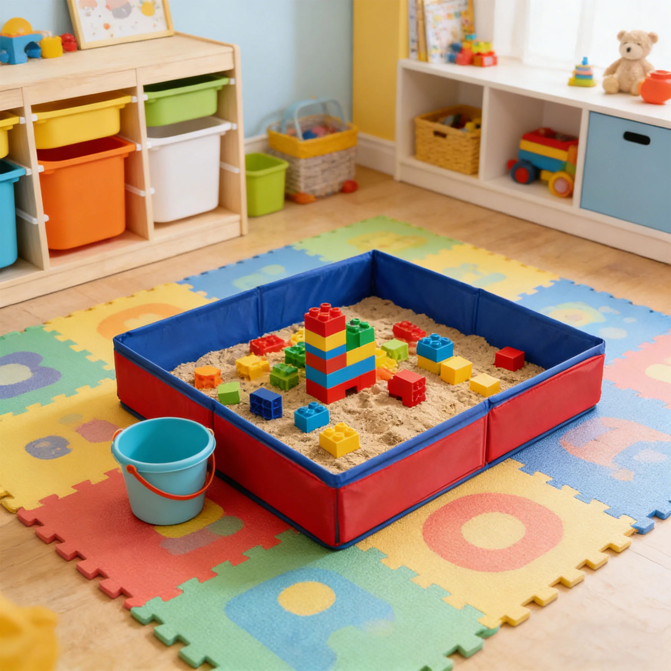 Kids Sand Table Toys Children Outdoor Activity Sensory Toys Sand Water Table for Boys Girl, Summer Sandbox Sand Beach Toys