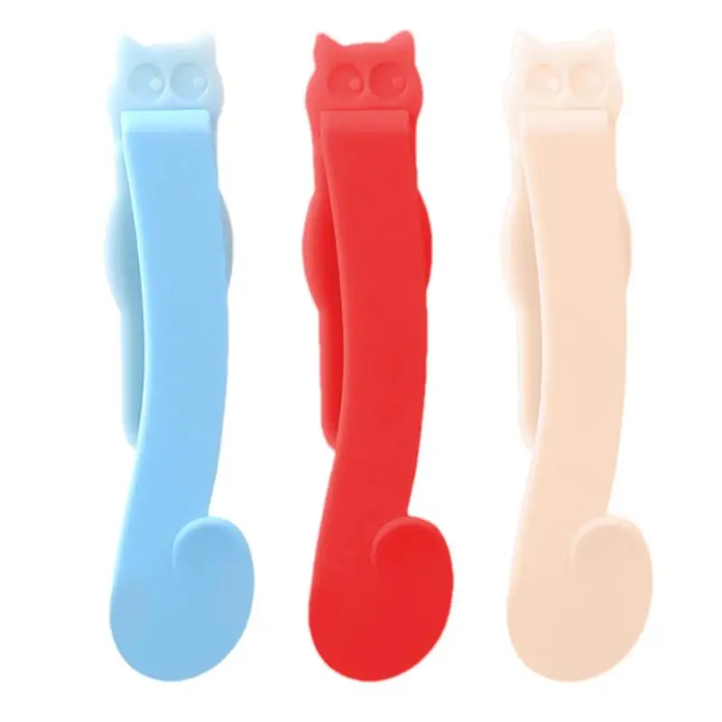 3pcs Automatic Book Marks Silicone Reading Automatic Bookmarks Cute Book Page Markers Book Clip Bookmark Buckle for Readers