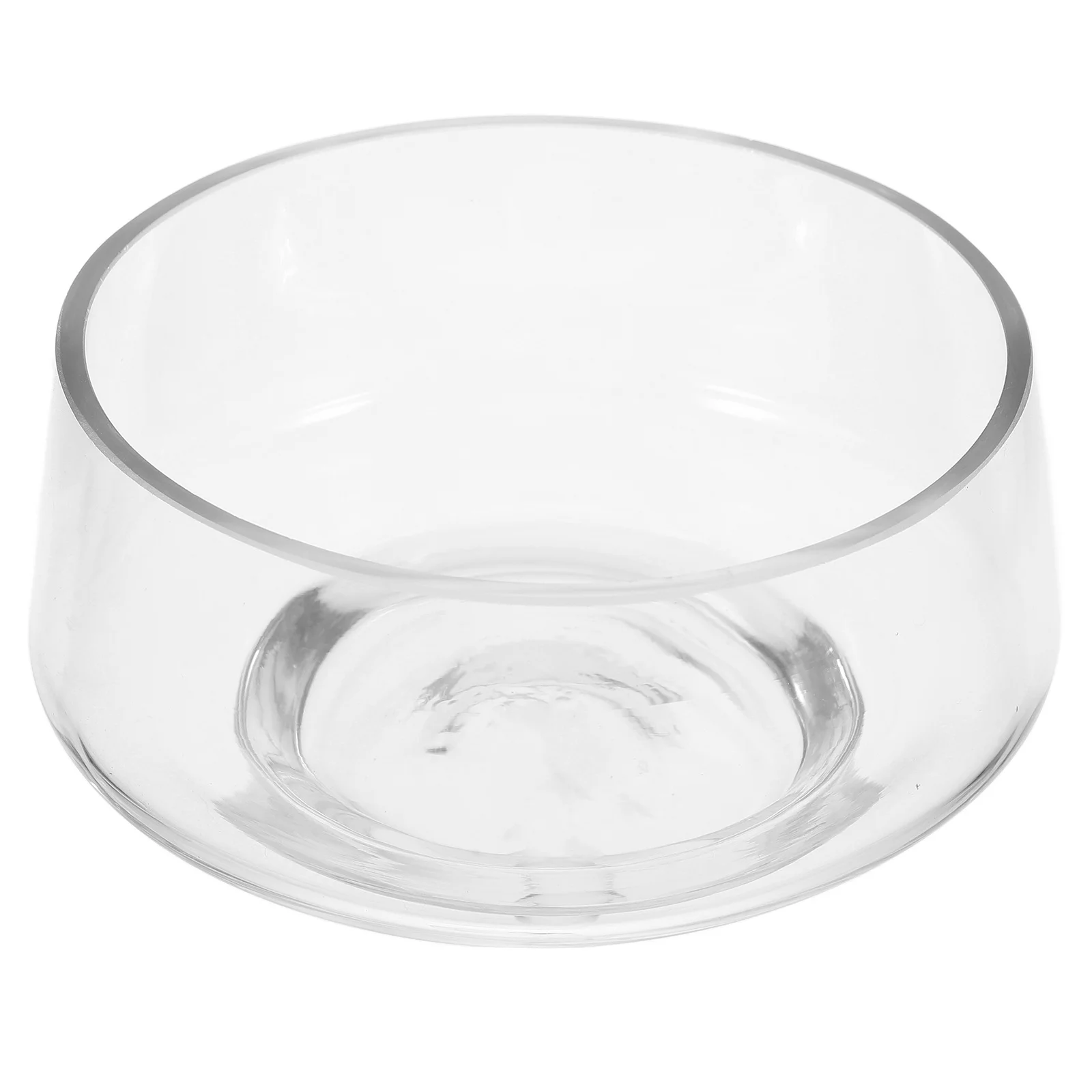 

Clear Glass Wide-Mouth Vase Large Opening Decorative Glass Fish Bowl for Water Plants Indoor Tabletop Decorations Centerpiece
