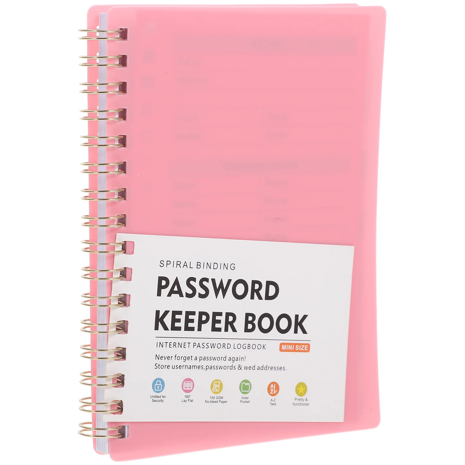 Password Book Passwords Portable Notepad Paper Keeper Books for Seniors Grey Management Multi-use Notebook