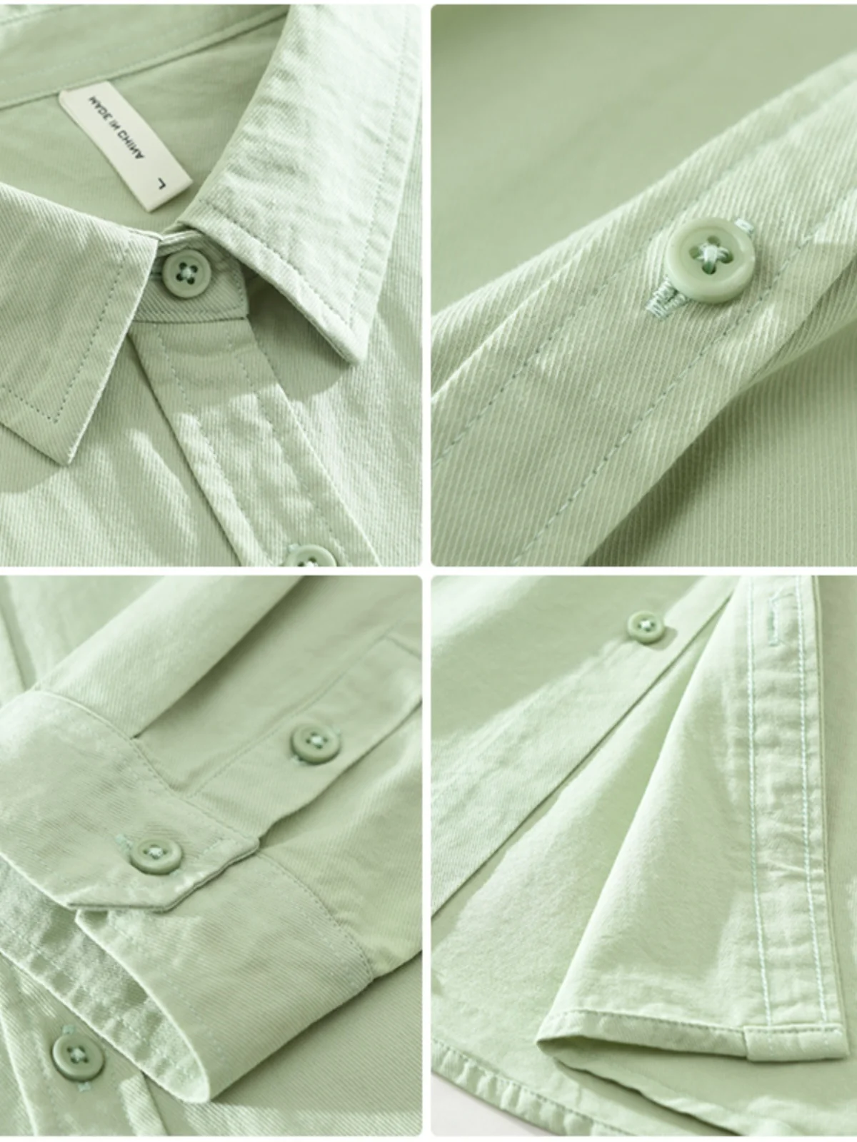 

Fre Light een 00% Pure Cotton Casual Long Sve Men's irt Spring Faion Urban Sle Breathable Moisture ng