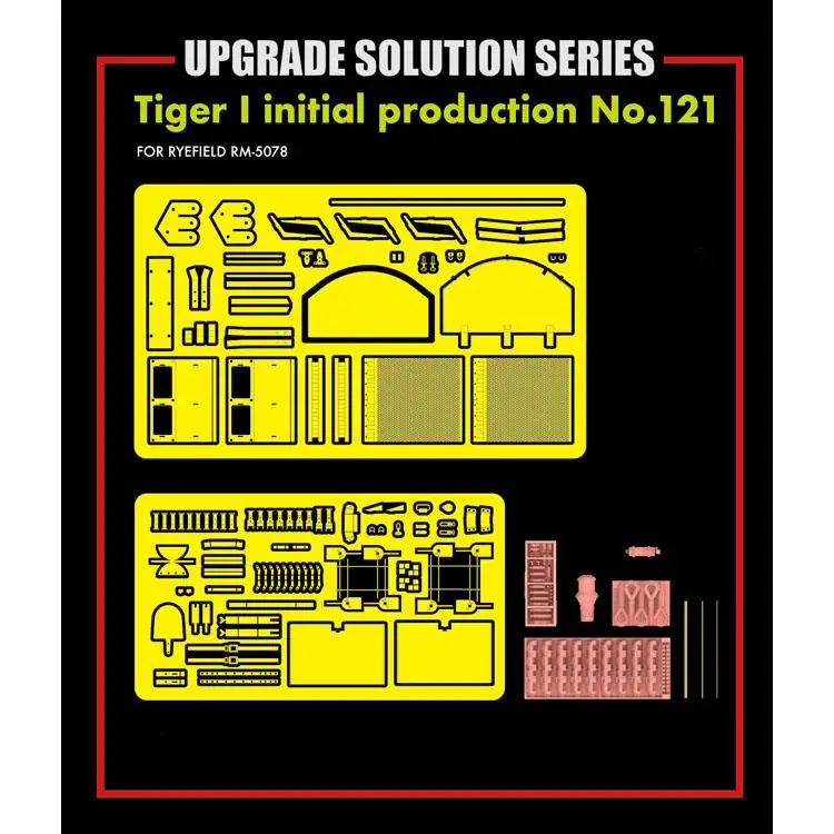 

Rye Field Model RM2038 1:35 UPGRADE SOLUTION Tiger I initial production No.121 FOR RYE RM5078