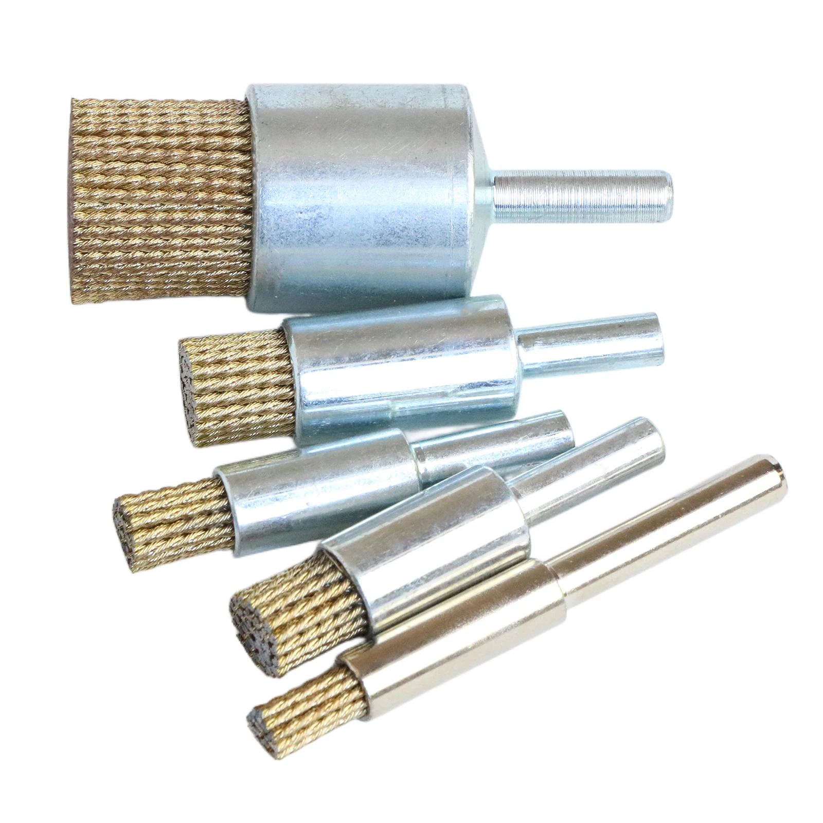 

1pc Steel Wire Wheel End Brush for Drill shank 1/4" For removing paint Derust and cleaning