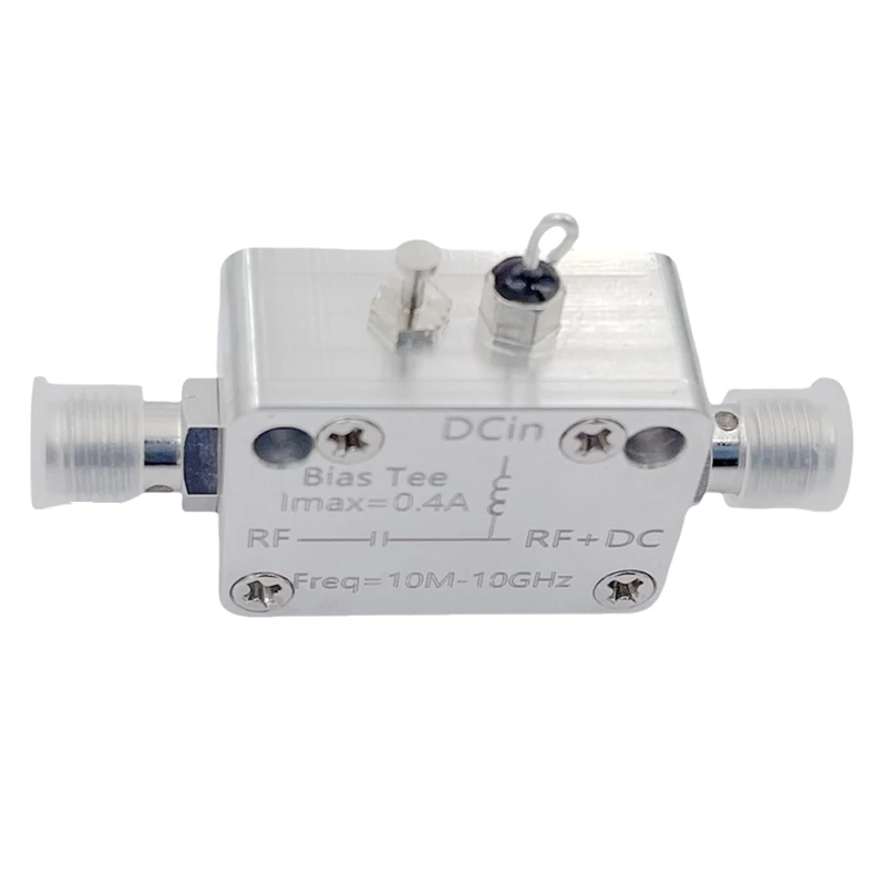 10Mhz-10Ghz Bias Tee RF DC Block RF Isolator Coaxial Biaser For HAM Radio Broadband Amplifier SDR Receiver Biastee-AU32