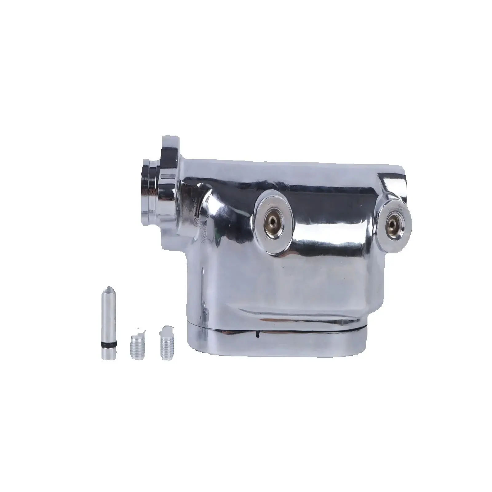 

Хромированный плоский главный тормозной цилиндр 1 дюйм, двойной диаметр для автомобилей GM, грузовиков, автозапчастей