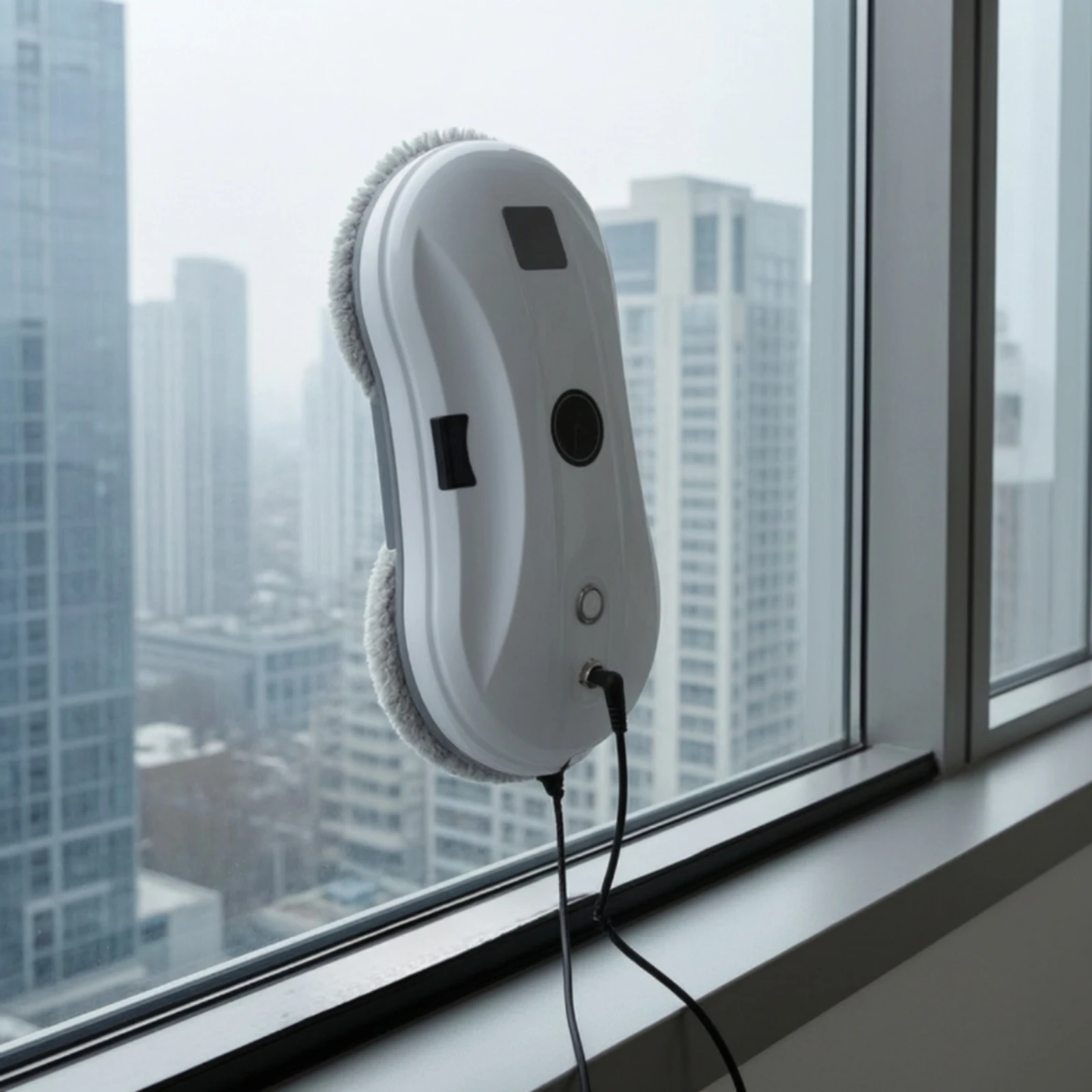 Window Cleaning Robot Automatic Robotic Window Cleaner Appliance Smart Compact for Homeowners, High Glass Surfaces, Apartments
