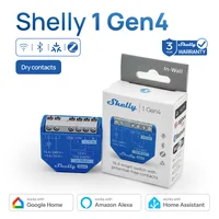Shelly 1 Gen4 Zigbee contacto seco Wifi interruptor inteligente materia para controlar luces aplicaciones puertas de garaje funciona con Apple Homekit