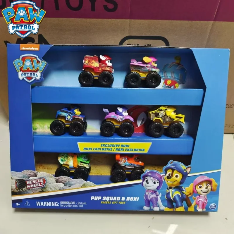 

Новинка, 7 шт., спасательные колеса «Щенячий патруль», полный набор грузовиков, командный дизайн, спасательная машина, игрушечная фигурка, подарки на день рождения для детей