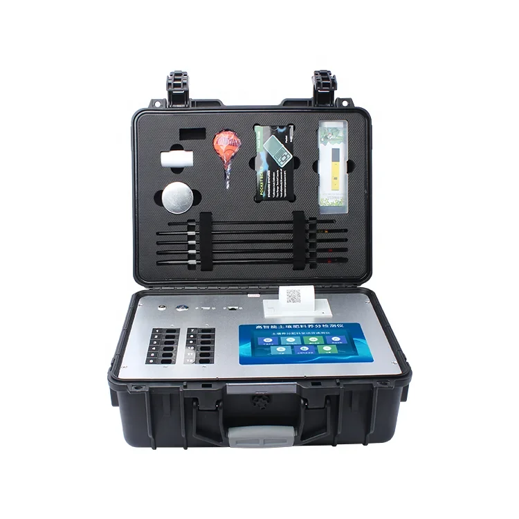 High Intelligent Soil Nutrient NPK pH Salt  Carbon Kit Testing Equipment Kit Detector Tester Analyzer Machine