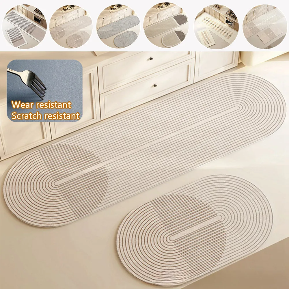 Kitchen Floor diatomite mud mat Bedroom Living Room Area Rug Hallway Soft Washable Carpet Anti Slip Bathroom Entrance Doormat