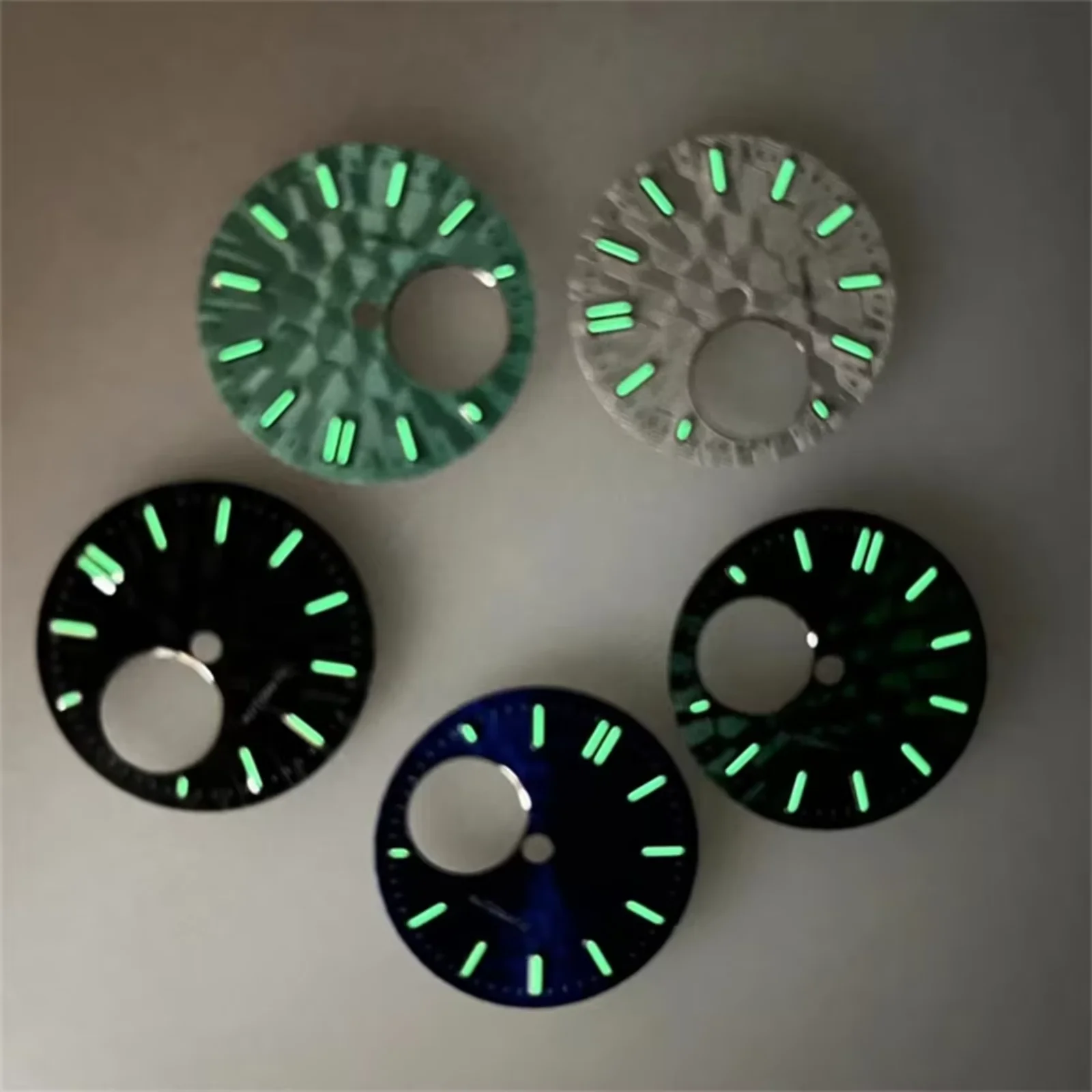 

For NH34 28.5MM Green Luminous NH34 Watch Dial Mechanical Watch Accessories Replacement Dials for NH38 Movements Parts