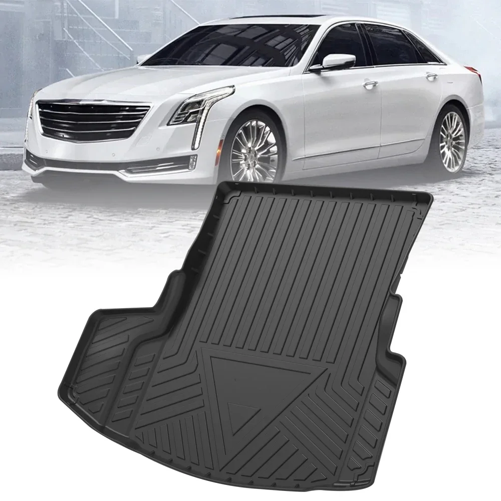

For Cadillac CT4 CT5 CT6 2016-2022,TPE Car Storage Box Pad, Rear Trunk Mat,Waterproof Protective Liner,Trunk Pad Tray,Rubber Mat