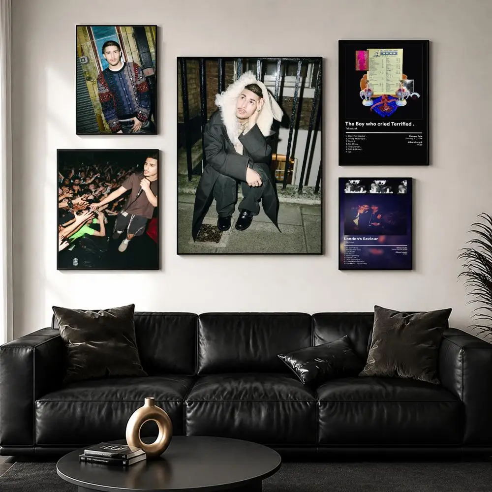 Rapper Music Pop Album F-Fakemink Poster Decorative Wall Art Stickers Mural Photo Print for Home Living Room Hallway Decor