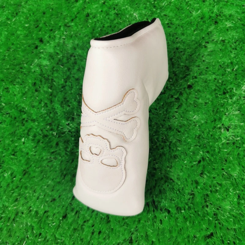 Conjunto De Madeira De Golfe De Couro PU, Fairway Putter Club Set, Tampa da cabeça, Unisex
