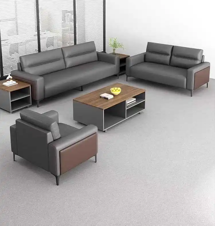 Immagine 4: Divano da ufficio Set da tè semplice e moderno per reception aziendale