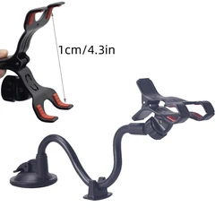 180° Rotating Car Phone Holder - Flexible Long Hose Suction Cup Mount - Securely Fits Dashboards