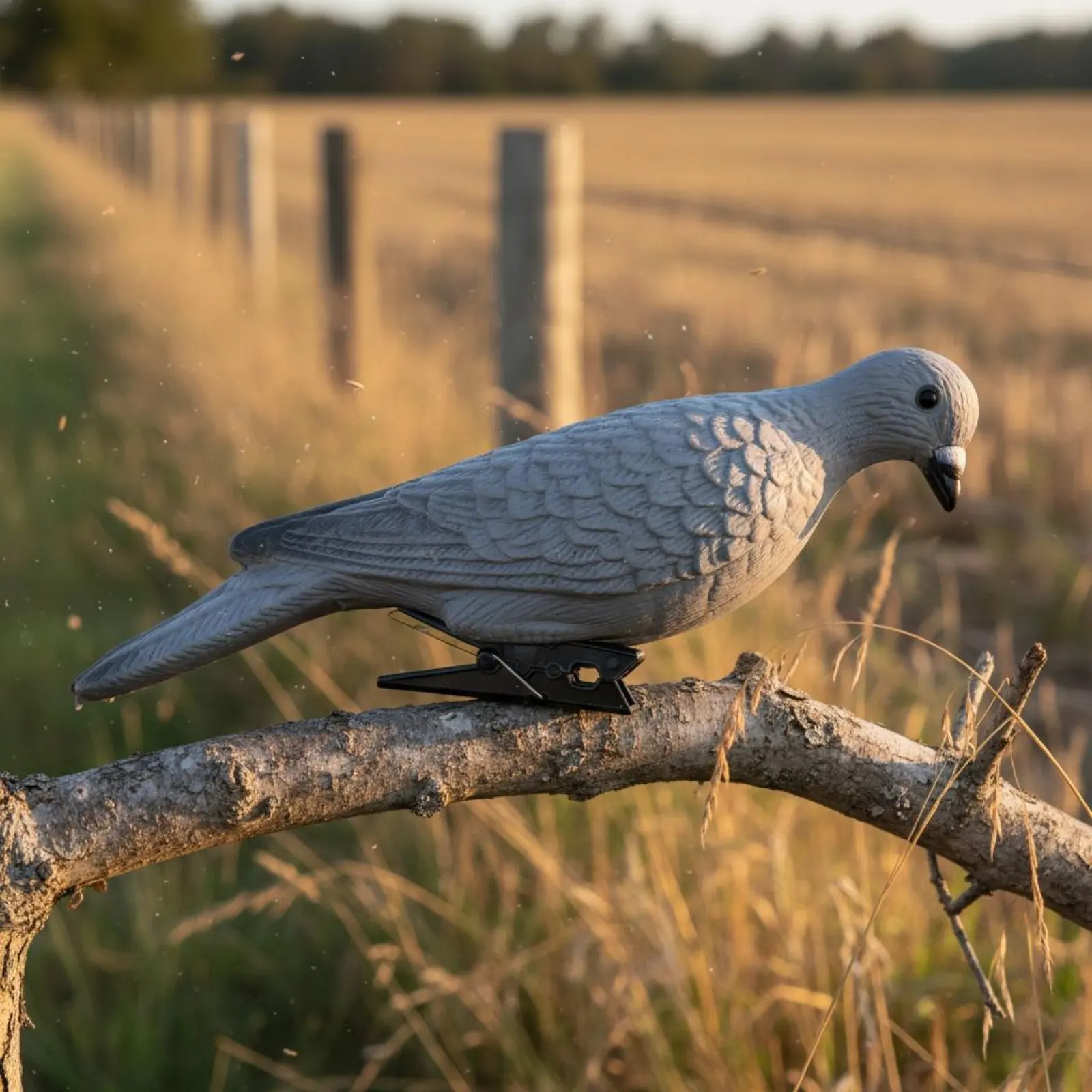 

Realistic Dove Decoy Highly Detailed Pigeon Hunting Decoy Fasten-on Avian Decoration Lightweight Foam Pigeon Model for Hunters